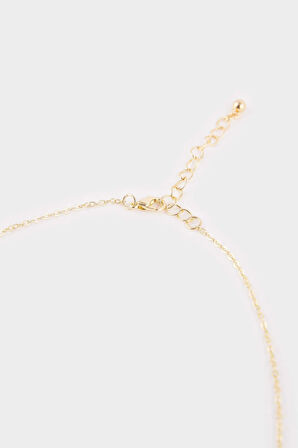 Kadın Çelik Yeşil Göz Detaylı Kolye