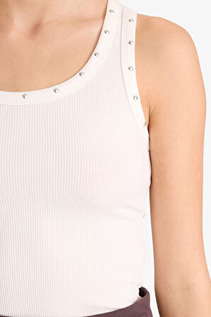 Coool Fitted Kare Yaka Fitilli Kaşkorse Atlet