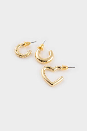 Kadın 6'lı Silver Küpe