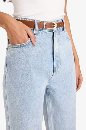 DeFacto 90's Wıde Leg Yüksek Bel Düz Paça Uzun Jean Kar Yıkamalı Pantolon G4924AX26SMNM39
