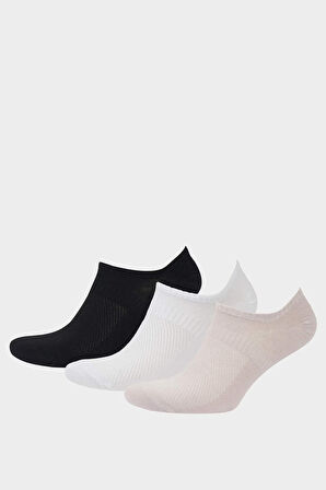 Erkek 3'lü Pamuklu Sneaker Çorap