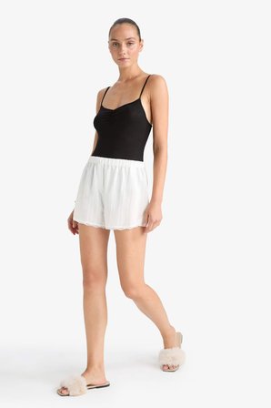 DeFacto Regular Fit Beli Lastikli Şort Pijama Altı F8934AX25HSWT48
