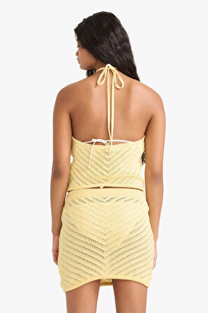 Slim Fit Dar Kesim Halter Yaka Atlet