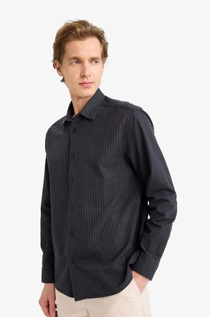 DeFacto Regular Fit Baskılı Gömlek F9871AX26SPBK27