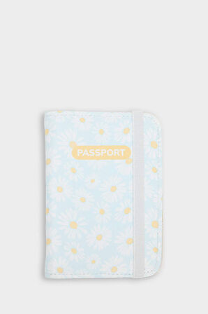 Kadın Çiçekli Suni Deri Pasaportluk