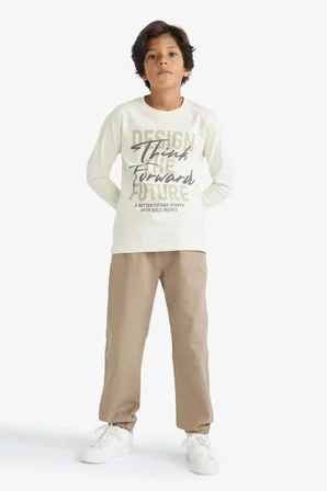 Erkek Çocuk Jogger Fit Gabardin Pantolon