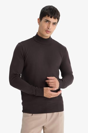 DeFacto Regular Fit Balıkçı Yaka Premium Triko Kazak A5282AX25AUBN497