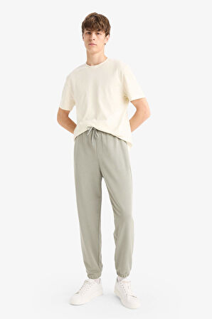 Regular Fit Beli Bağcıklı Cepli Jogger Eşofman Altı