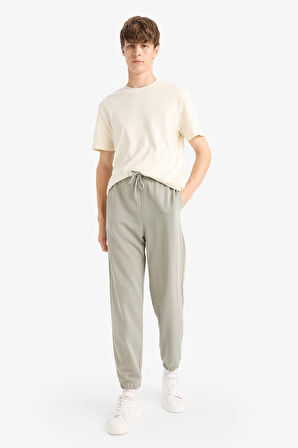 Regular Fit Beli Bağcıklı Cepli Jogger Eşofman Altı