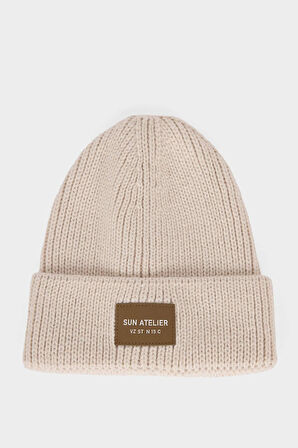 Erkek Etiket Baskılı Bere