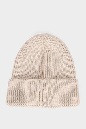 Erkek Etiket Baskılı Bere