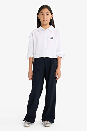 Kız Çocuk Straight Wide Geniş Bol Paça Pantolon