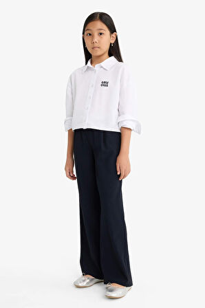 Kız Çocuk Straight Wide Geniş Bol Paça Pantolon