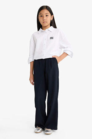 Kız Çocuk Straight Wide Geniş Bol Paça Pantolon