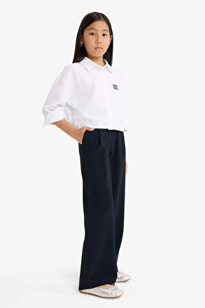 Kız Çocuk Straight Wide Geniş Bol Paça Pantolon
