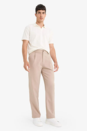 Straight Fit Düz Paça Pantolon