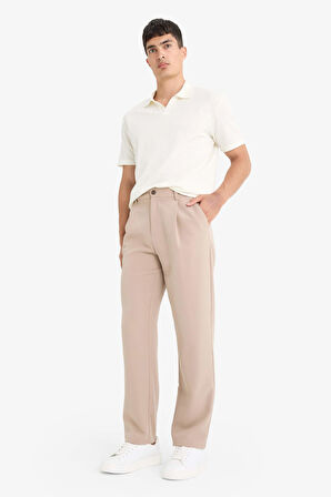 Straight Fit Düz Paça Pantolon