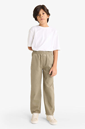 Erkek Çocuk Beli Lastikli Gabardin Pantolon