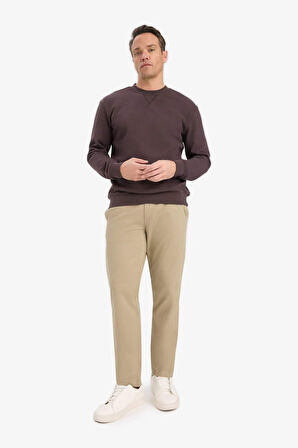 Regular Fit Bisiklet Yaka Sweatshirt