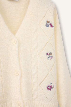 DeFacto Nakışlı Hırka Kız Bebek G8096A526SPER99
