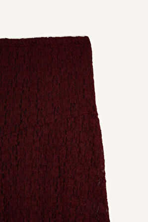 A Kesim Dantel Maxi Etek