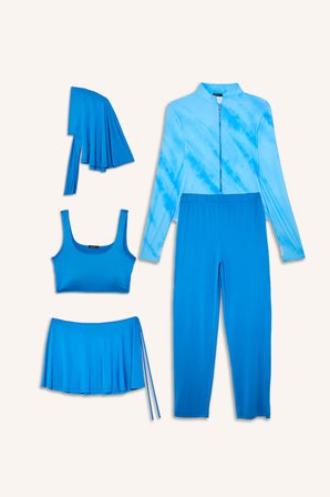 DeFacto Regular Fıt Desenli 5'li Burkini Mayo G9525AX26HSBE168