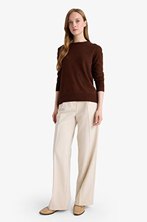 Regular Fit Bisiklet Yaka Triko Kazak