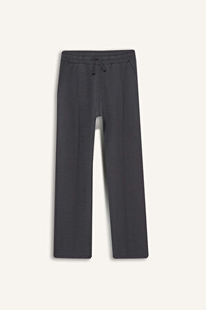 Erkek Çocuk 2'li Takım Baskılı Yarım Fermuarlı Sweatshirt Eşofman Altı 