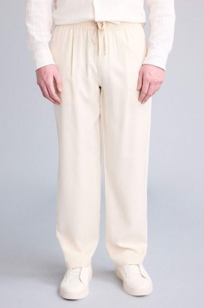 DeFacto Yumuşak Dokulu Relax Fit Bej Pantolon G8149AX26SMBG734