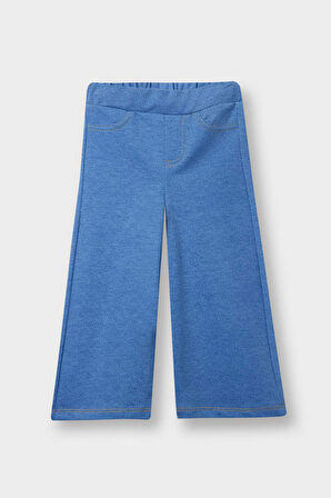 Kız Bebek Wide Leg Jean Görünümlü Pantolon
