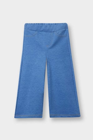 Kız Bebek Wide Leg Jean Görünümlü Pantolon