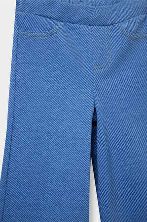 Kız Bebek Wide Leg Jean Görünümlü Pantolon