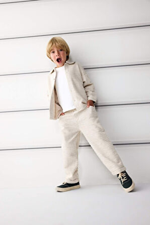 Erkek Bebek 2'li Takım Uzun Kollu Gömlek Pantolon