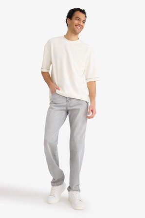 DeFacto Pamuklu Loose Fit Nefes Alabilen Kumaş Tişört C0147AX26SPER105