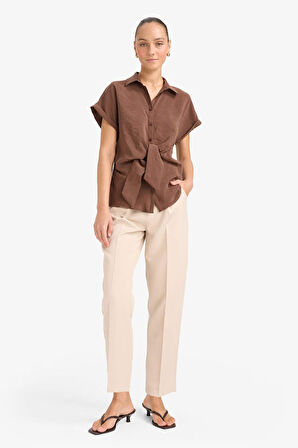 Regular Fit Modal Kısa Kollu Gömlek