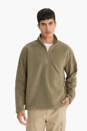 DeFacto Yumuşak Tuşe Polar Sweatshirt F0448AX25AUKH401