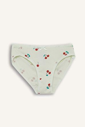 Kız Çocuk Meyve Desenli 3'lü Slip Külot