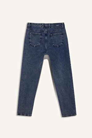 90's Slim Fit Dar Kalıp Yüksek Bel Dar Paça Jean Pantolon