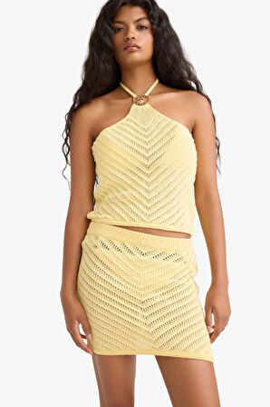 Slim Fit Dar Kesim Halter Yaka Atlet