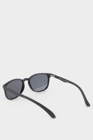 Erkek Çocuk Yuvarlak Siyah Plastik Çerçeve Siyah Cam Polarize Güneş Gözlüğü