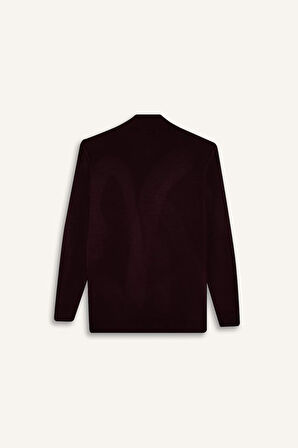 Standart Fit Yarım Fermuarlı Triko Kazak