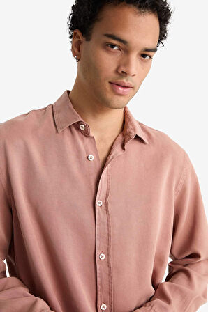 Regular Fit Twill Uzun Kollu Gömlek