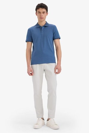 DeFacto Esnek Basic Beli Bağcıklı Cepli Düz Paça Jogger Pantolon C6022AX25AUGR184