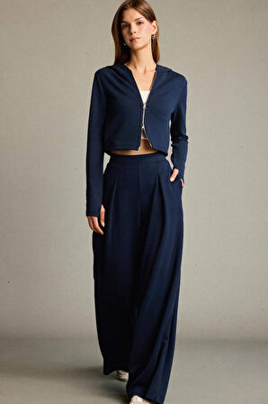 Regular Fit Normal Bel Düz Paça Modal Pantolon