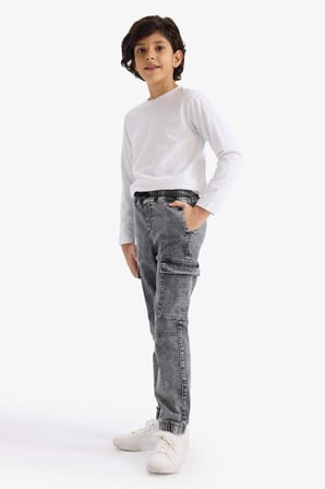 DeFacto Jogger Fit Jean Pantolon Erkek Çocuk G6201A825CWNM55