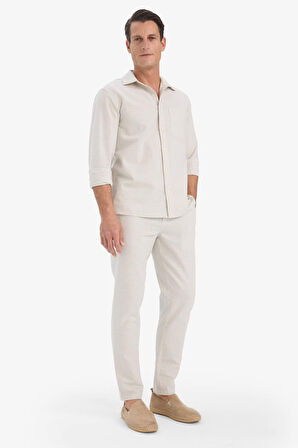 Slim Fit Düz Paça Pamuklu Jogger Pantolon