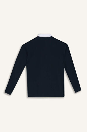 DeFactoFit Boxy Fit Gömlek Yaka Sporcu Sweatshirt