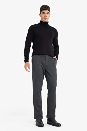 Tailored Regular Fit Düz Paça Penye Pantolon