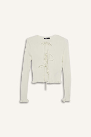Coool Slim Fit Dar Kesim Bisiklet Yaka Hırka