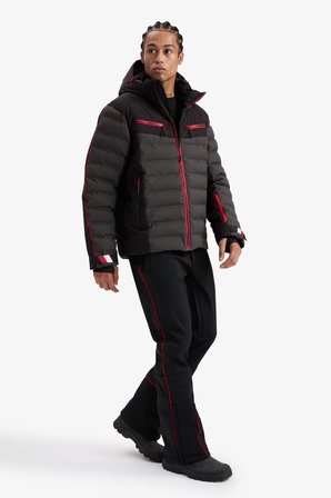 DeFacto Warmtech Fermuarlı Düz Paça Softshell Kayak Pantolonu F5643AX25WNBK81